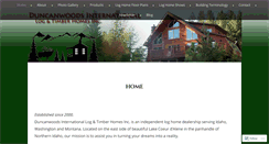 Desktop Screenshot of duncanwoodslogtimberhomes.com
